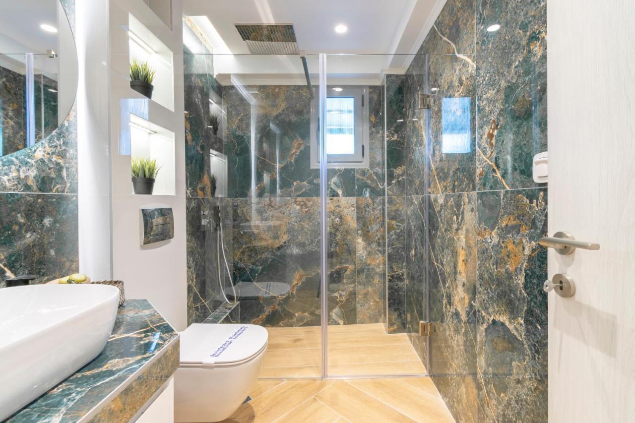 Sithoniars Luxury Ground Floor Apartment With Private Garden Neos Marmaras Bagian luar foto