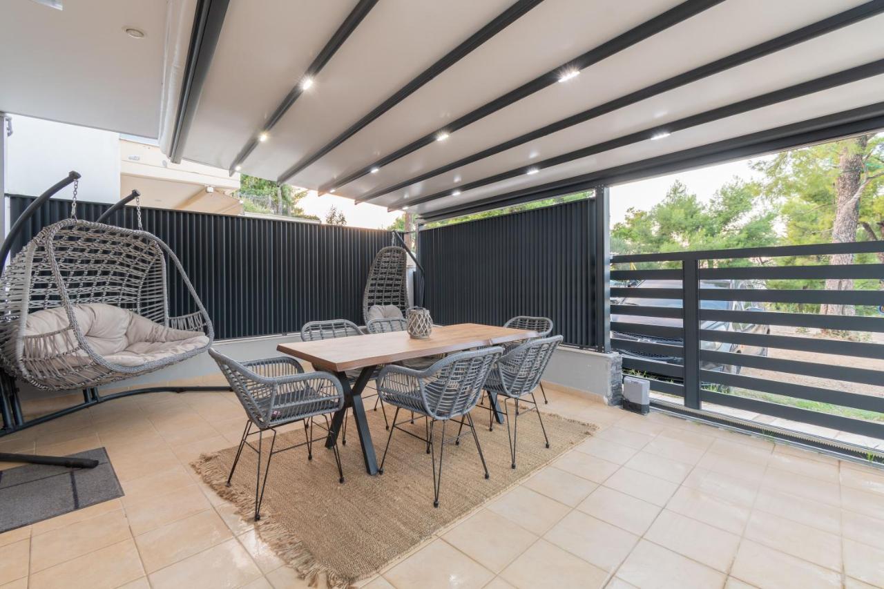 Sithoniars Luxury Ground Floor Apartment With Private Garden Neos Marmaras Bagian luar foto