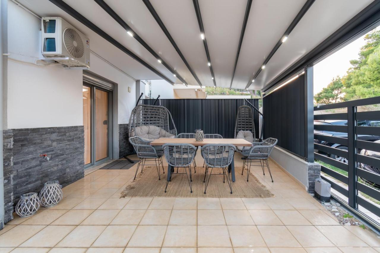 Sithoniars Luxury Ground Floor Apartment With Private Garden Neos Marmaras Bagian luar foto
